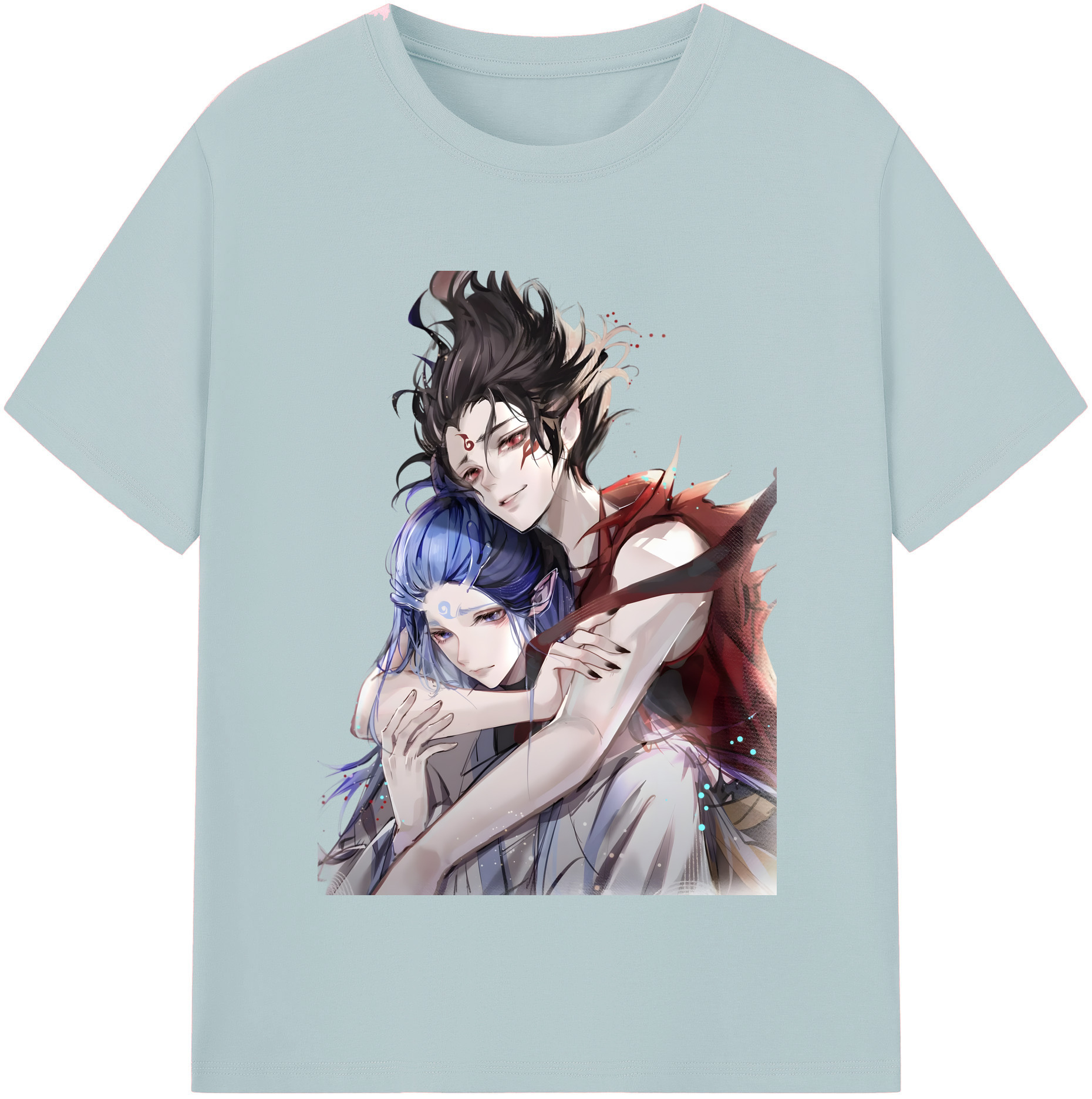 （画像用） Ne Zha 2 ナタ 魔童の大暴れ 綿100％半袖Tシャツ（フロントプリント）